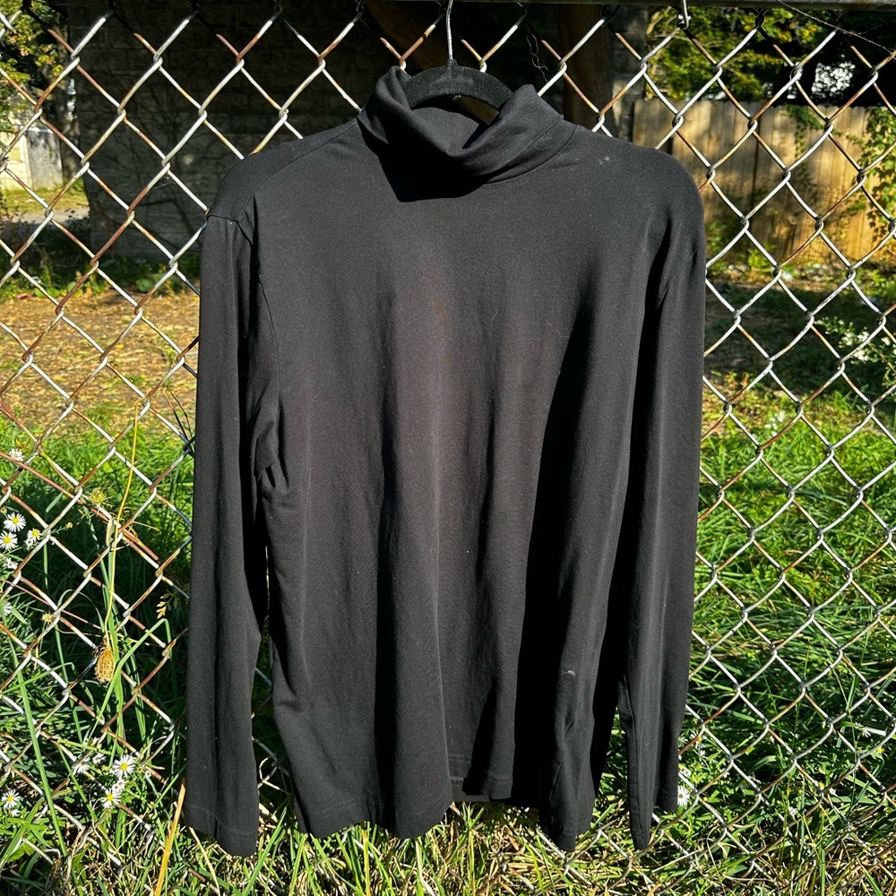 Men’s Black Slim fit turtleneck